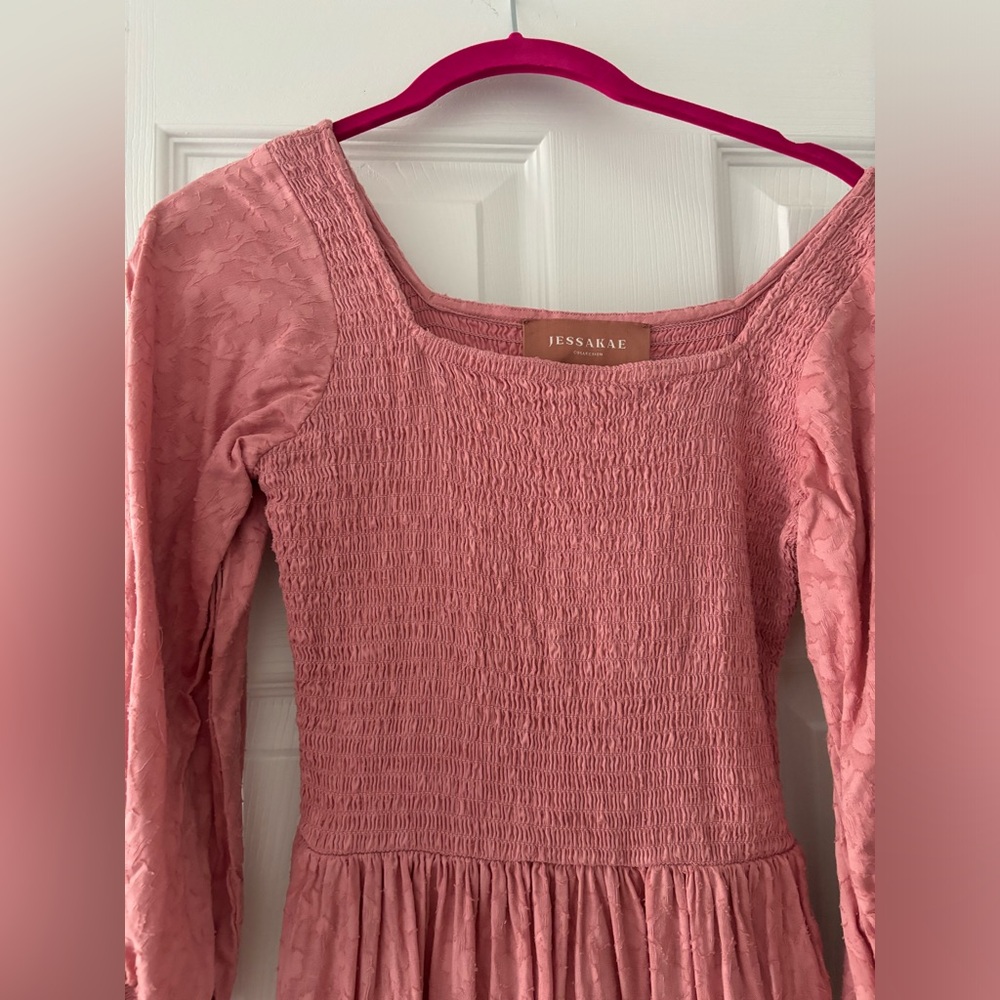 JessaKae dusty pink/mauve midi dress - Picture 2 of 3